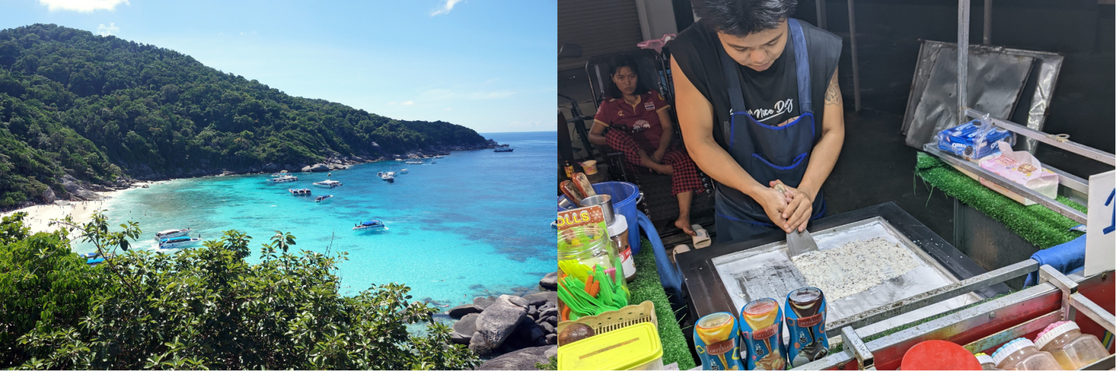 Similan Islands & Ice Cream rolls