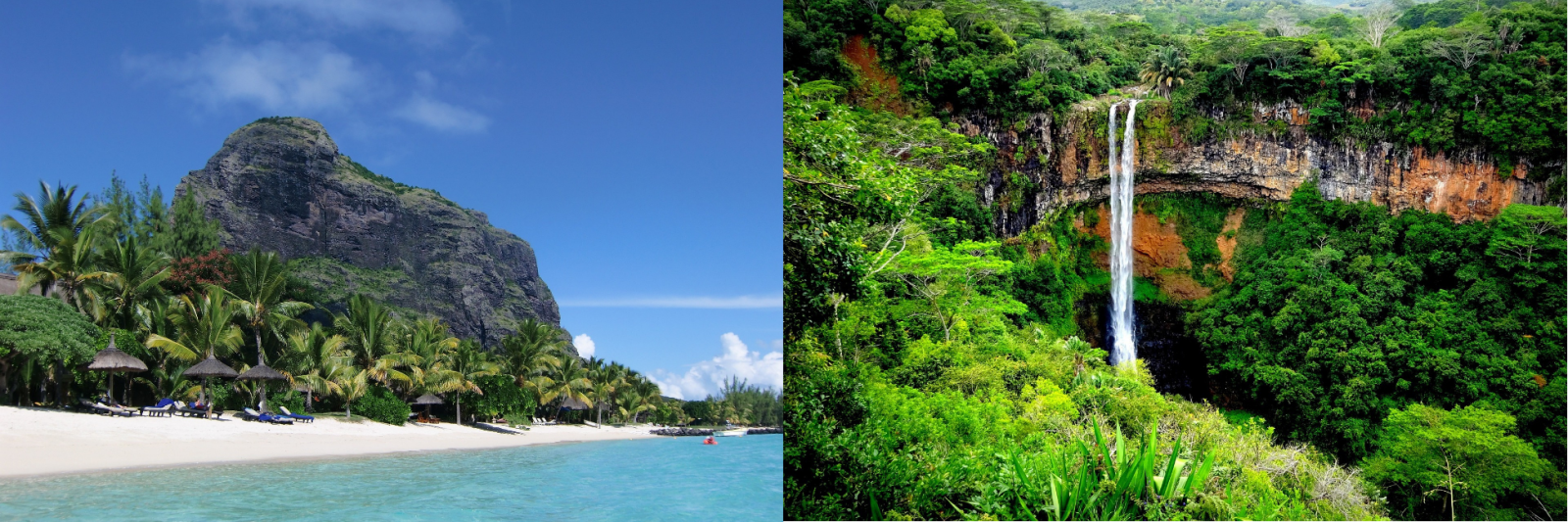 Mauritius Beach & Waterfall