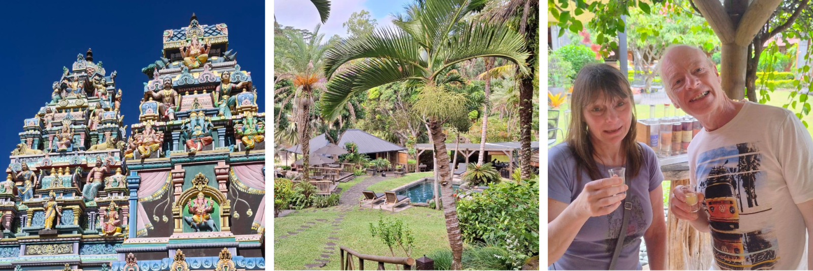 Temples, Hotel Gardens & A little tipple