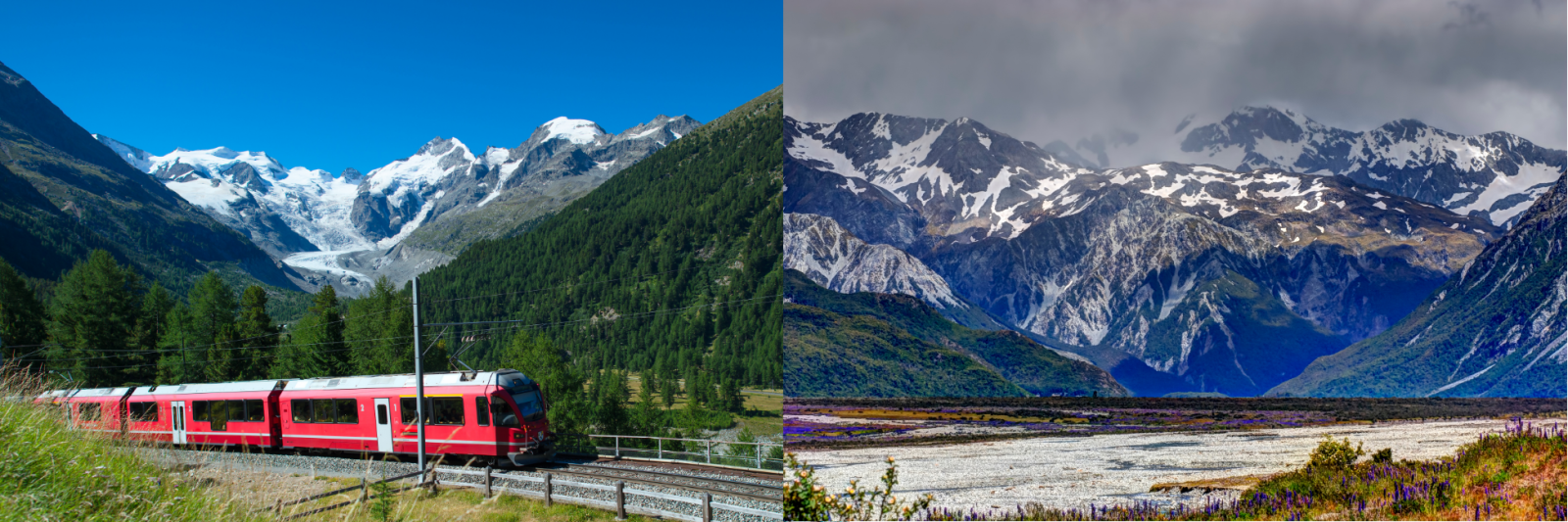 Bernina Express & Arthurs Pass